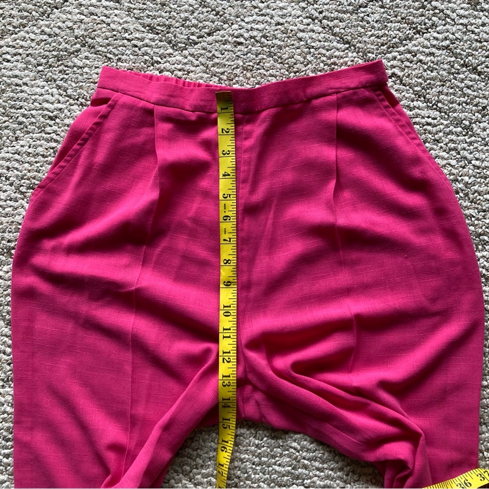 5/$15 Vintage Lloyd Williams Bright Pink Lightweight Pants 12 - Picture 7 of 10